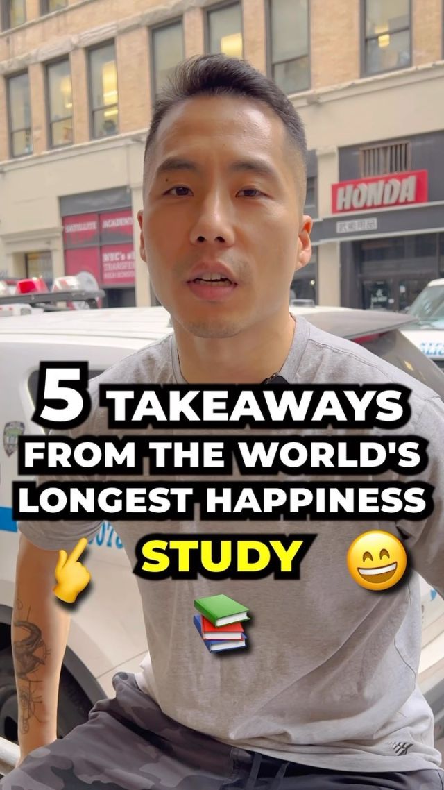 5 ways to be HAPPIER!

It’s not millions of dollars, thousands of social media likes, or that latest fancy toy.

The world’s longest longitudinal 75 year study by Dr. Robert Waldinger of Harvard University cited these 5 things that make you happier. 

The last one is a bonus one actually, not in the study, but something I personally found that makes ME happier.

#happiness #waldinger #happinessstudy #mentalwellness #socialfitness #mindset #behappy #mentalfitness