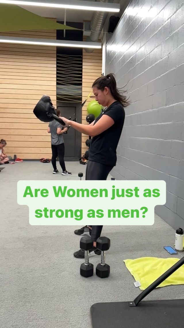 Women are just as strong as men!

When adjusted for lean muscle mass, women are just as strong in lower body strength and power as men. (1)

Women also tend to handle more training volume than men!

@_alexasia crushing 72lb gorilla swings and 185lb sled drags 🔥🌸
-
#upfittrainingacademy #upfitfam #womenempowerment #fitwoman #legday #choosetobegreat 

(1) Bartolomei,S.;Grillone, G.; Di Michele, R.; Cortesi, M. A Comparison between Male and Female Athletes in Relative Strength and Power Performances. J. Funct. Morphol. Kinesiol. 2021, 6, 17